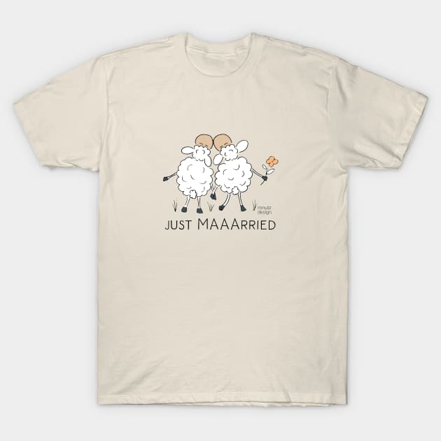 Sheep - wordplay - just married T-Shirt by mnutz